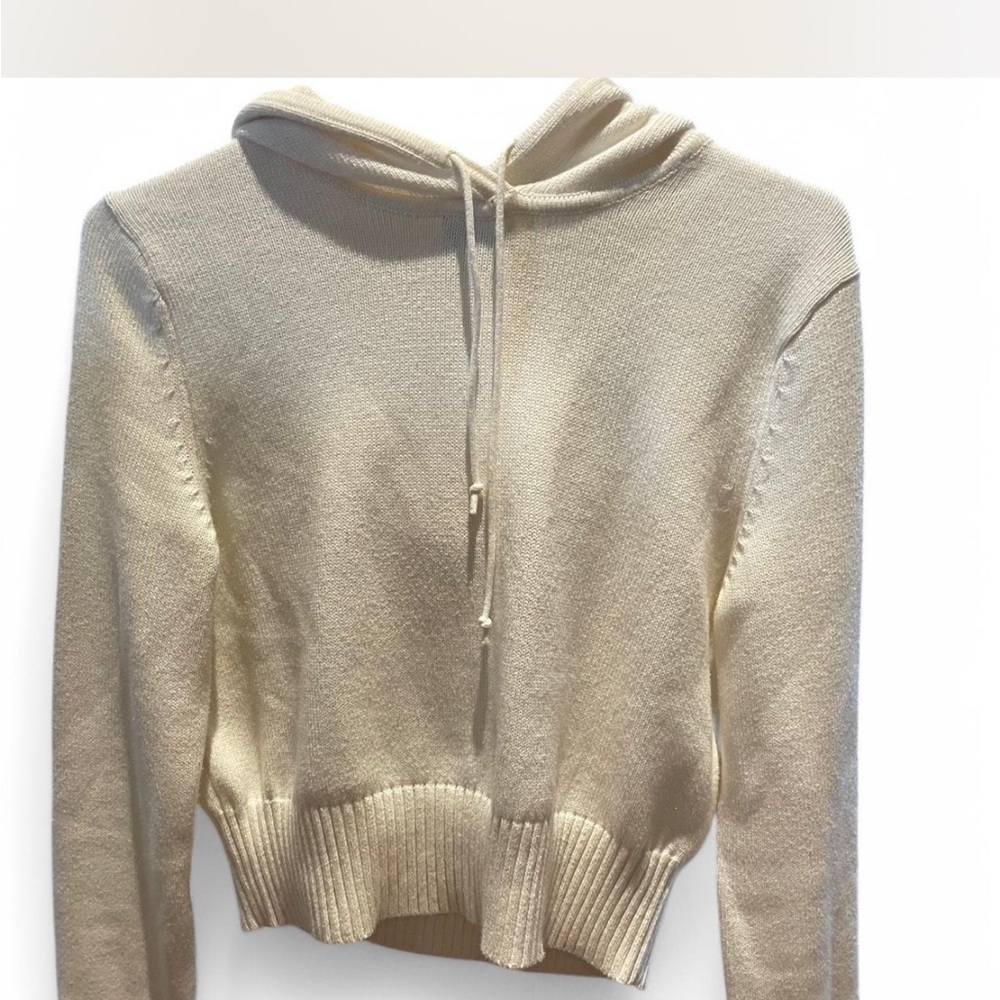 Sunday Best Cream Hooded Pullover Sweater